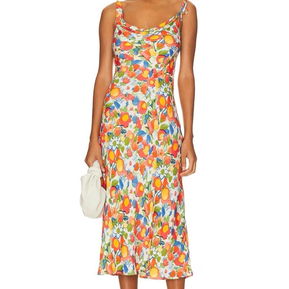 Revolve - Rays for Days Ava Midi Dress in Summer Skies Floral